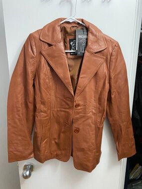 Real Leather Tan Suede Cafe Racer Jacket - Genuine Leather -